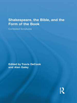 cover image of Shakespeare, the Bible, and the Form of the Book